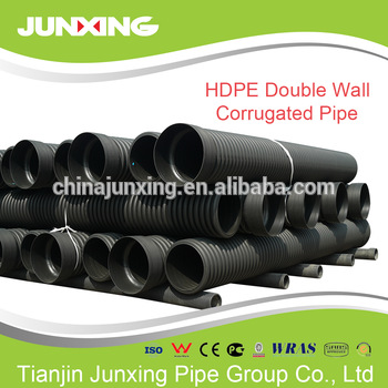 hdpe corrugated cable pipes tube for sanitary sewer double wall hdpe pipe