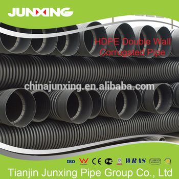 SN4 SN8large diameter plastic culvert hdpe corrugated pipe
