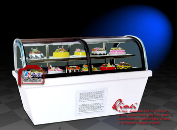 12HG refrigerating showcase for displaying cakes with arc glass