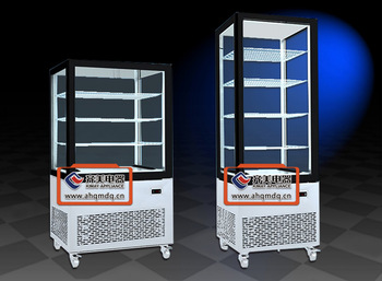 QTD Refrigerating showcase Chiller freezer (4-side Glass Door )