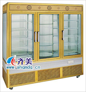 09JU Air Cooling Single Door Four-side Glass Upright Display Chiller Refrigerating freezer