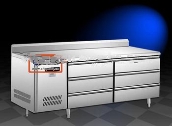 12RL-C quick freezing dispaly showcase cabinet used in kitchen and cookroom (stainless steel material)