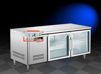12RL-B quick freezing dispaly showcase cabinet used in kitchen and cookroom (stainless steel material)