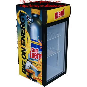 SC120 cooler stand Upright vertical open glass door Display Chiller Refrigerating freezer for pepsi cola soft energy drink
