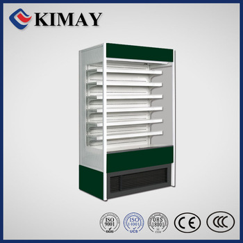 Deep green 11FU mini commercial multi doors display showcase refrigerator