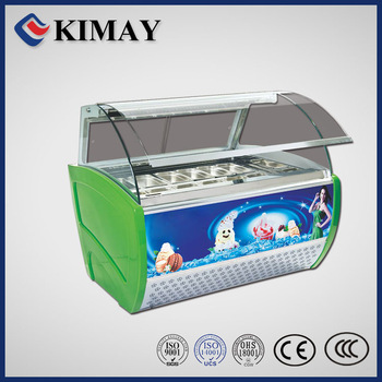 12QL ice cream display freezer case Showcase
