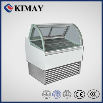 14JN-C white horizontal type ice cream Display Chiller Refrigerating freezer