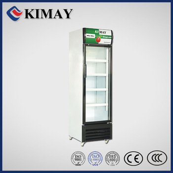 09KM10 ake commercial Glass double Door Cabinet-White refrigerator