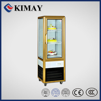 09JU golden cold commercial Glass Door Cabinet-White