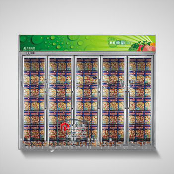 Certified air-cooling commercial refrigerating display showcase