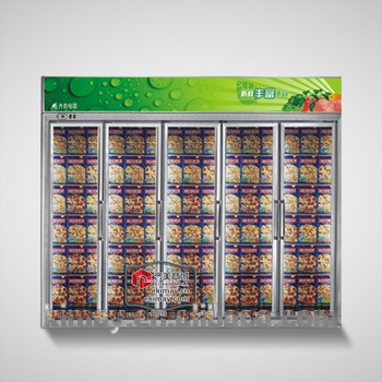 Freezer vertical supermarket refrigerated display showcase