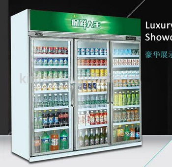 13YG Glass door display refrigerator