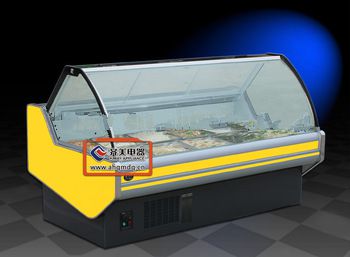 Standard air cooling display refrigerator for meat, deli and fresh food