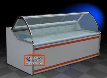 14SA horizontal freezer dispaly showcase cabinet for fresh meat used in restaurant, hotel and supermaket (with lid cover)