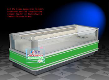 Direct Cooling Single Island Freezer for Supermarket