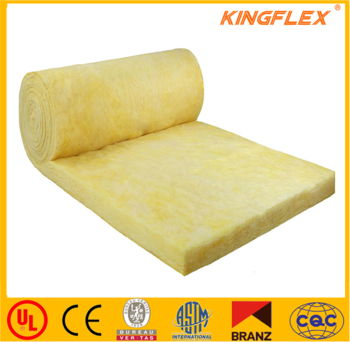 Fiber glass wool blanket roll low thermal conductivity insulation