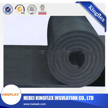 black rubber foam thermal heat insulation sheet roll FOR building construction