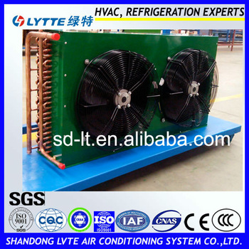 High quality Copper tube Aluminum fin air cooled condenser for refrigeration