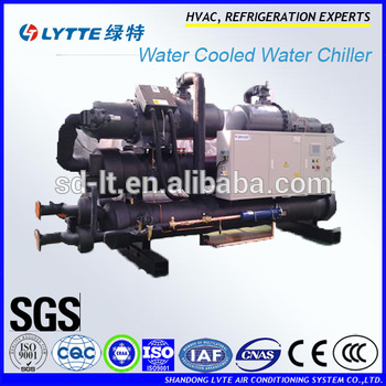 Industrial Water Cooled Screw Water Chiller for air conditioning cooling