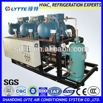 JZHLG Series Middle Temperature Water Cooled Compressor Racks (With Hanbell Screw Compressor)