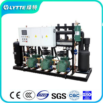 20-150HP Water Cooled Screw Racks Refrigeration Compressor Racks for Cold Room Project, CE