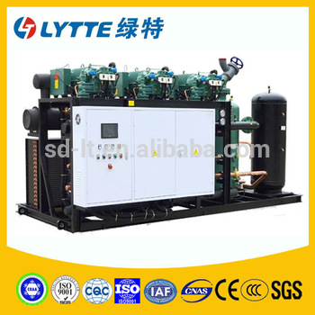 JZBLGS Industrial Cooling Pump Bizter Midlle Temperature Screw Refrigeration Compressor Racks Air Cooled Condensing Unit