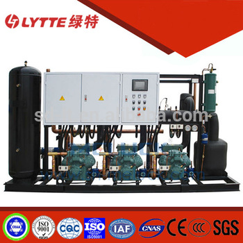 JZBLGF Air Cooled Compressor Racks R404a,R22 Refrigerant,Bizter Semi-hermetic Compressor Racks Air to Water Condensing Unit