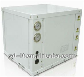Small Capacity Ground Source Heat Pump with Scroll Compressor, Tube in Tube Type Evaporator and Condenser