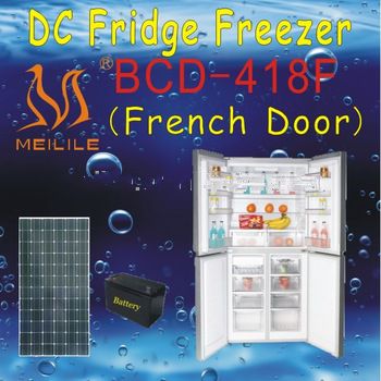 Meilile DC solar refrigerator four door BCD-418F