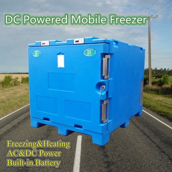 Cooler box freezing transportation bin commercial Mobile refrigeration ...
