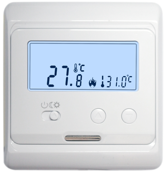easy use manual water floor heating room thermostat with potential-free output