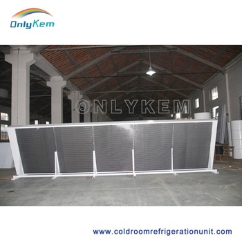 air-cooled condenser for refrigerator with hydrophilic fins