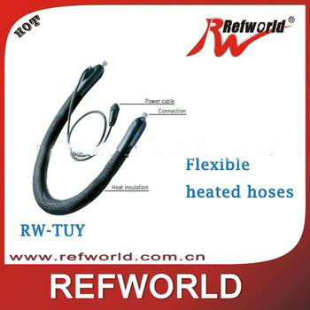 Flexible heated hoses