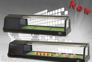 high performance commerical Sushi Showcase
