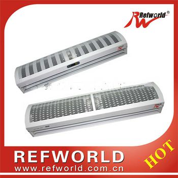 Tubular electric heated air curtain