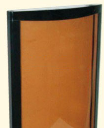 <font color='red'>Curved</font> <font color='red'>glass</font> <font color='red'>door</font> for wine cooler with ABS+PVC frame