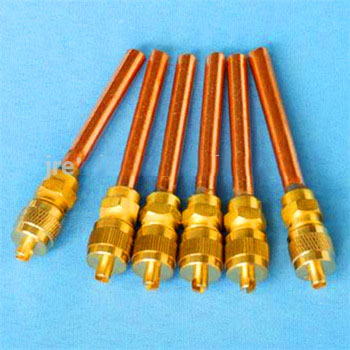 Refrigeration parts access valve refrigerant charge valve