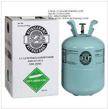 Green <font color='red'>Colorless</font> refrigerant gas r134a