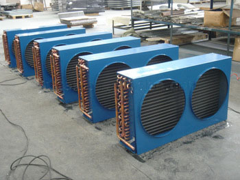 Copper Air Cooled Condenser with Two External Fans