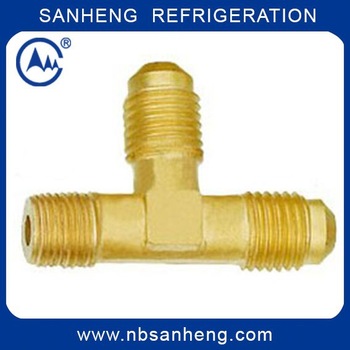<font color='red'>Brass</font> <font color='red'>Male</font> 3 Way Tee Right Angle Tee-Flare to <font color='red'>NPT</font> on Run