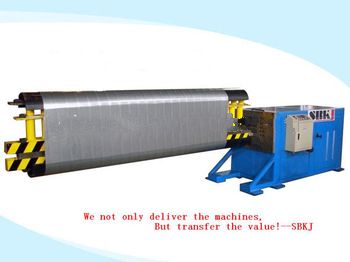 PLC control into Flat-oval duct pipe making machine