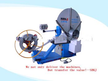 roll shear cutting spiral tube machine