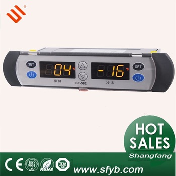 SF-582 Dual NTC Probes Kitchen Cabinet Freezer Temperature Controller Cold Storage Temperature Control Instrument