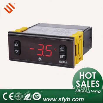 ED106 Freezer + Defrost Temperature Regulator Digital Low Temperature Thermostat Control Panel