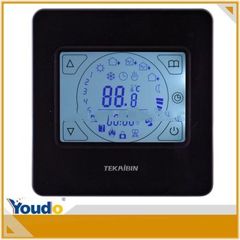 Touch screen weekly programming LCD digital room heating thermostat with sensor for incubator