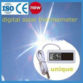 High quality Solar Power Mini Digital Thermometer