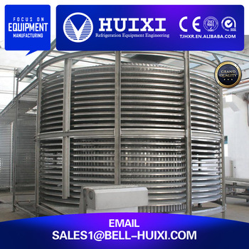 China Competitive Price Dual Spiral Quick Freezing Machine