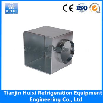 HVAC system for slot diffusers air plenum box