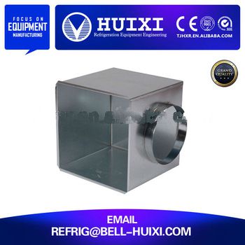 HVAC system supply diffuser galvanized material plenum box