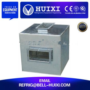 HVAC system installation air diffuser plenum box